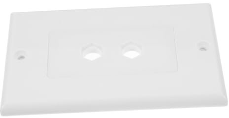 DOITOOL Connecteur De Prise De Fil De Haut-parleur Plaque Murale Audio Haut-parleur Femelle À 2 Prises Avec Prise Plaque Murale Pour Haut-parleurs