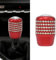 Blueshyhall Auto Schaltknauf Glitzer, Universal Schaltknauf mit Diamant Strass für Automatik Manueller Wagen, Bling Auto Schaltknauf Tuning aus Aluminium mit 8mm/10mm/12mm Gummi Adapter (Rot)