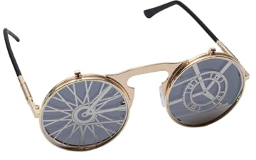 Nasenfahrrad Flip-up Sonnenbrille -- lustige Klappbrille mit Motiv - Kostüm-Zubehör Karneval & Motto-Party