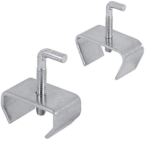 Prime-Line U 11310 Bettrahmen-Schienen-Klemm-Set, passend für 2,5 cm und 3,8 cm Rahmen, Stahlkonstruktion, verzinkt (2 Sets)
