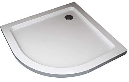 Piatto Doccia in Abs Acrilico Rinforzato Con Fibre Di Vetro e Resina Poliestere (80x80 curvo semicircolare)