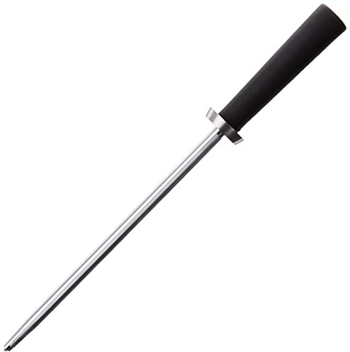 Kai PRO Combination Honing Steel 9, Gently Corrects Rolled Knife Edges, Smooth & Micro-Ribbed Honing Rod, Built-in Angle Guide
