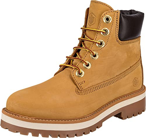 Lumberjack Kristy Stivale sopra la Caviglia Donna in Pelle Suola Sintetica (Giallo, Numeric_41)