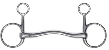 Stübben Gebiss 2439 Baucher-Trense Fine Line, Edelstahl - 13,5 cm - 14 mm - Edelstahl