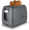 Dualit Domus Toaster 2 Scheiben - Grau - Extra Lange Schlitze für Große Brotscheiben - Bagel & Toaster Auftaufunktion – Peek & Pop® Funktion - Passender Domus Wasserkocher & Sandwichgitter Erhältlich