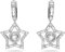 Swarovski, Stella Star Mini Hoop Earrings, Weiß, One Size