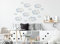 Osomhome Wandaufkleber Wolken, Himmel, Wolkenformen Kinderzimmer Junge Babyzimmer Wandsticker os5403
