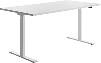 TOPSTAR | Schreibtisch | elektrisch höhenverstellbar | gerade | BxT 1600 x 800 mm | weiß/weiß