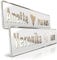 1 Hochzeit Autoschild Weiß | Goldprägung Wunschtext | Herz & Ringe | Aluminium Hochzeitsschild | Hochzeitsauto Kennzeichen | just married | grod gheirat