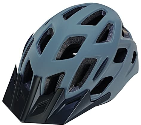 Prophete Fahrradhelm mit LED & Fidlock-Verschluss | Sicher & komfortabel für Damen & Herren | Größe 55-58 cm | Modernes Design in Grau | Integrierte LED-Rückleuchte | Verstellbarer Fahrradhelm