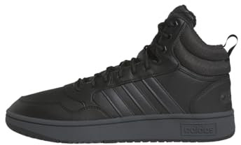 adidas Herren Hoops 3.0 Mid Lifestyle Basketball Classic Fur Lining Winterized Shoes, Core Black/Carbon/Cloud White, 46 2/3 EU