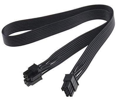 eMagTech CPU 8 Pin Male to CPU 8 Pin (4+4 Detachable) Male EPS-12V Motherboard Power Adapter Cable Compatible with Corsair Modular Power Supply 62cm 24.41inch