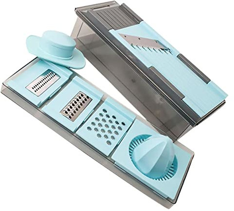 Housoutil Cortador De Verduras Manual Exprimidor De Jugos Rallador Portátil Para