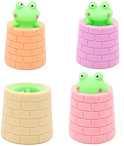 Toyland® Grenouille dans Un puits - Jouets à Presser Fantaisie - Couleur sélectionnée au Hasard