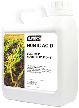 UK Grow Premium Hydroponic and Soil Nutrients - Maximize Plant Growth and Yield (5Ltr, Humic)