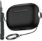 R-fun Schutzhülle kompatibel mit Apple Airpods Pro (2023/2022/2019, 2./1. Gen), (USB-C/Lightning-Kabel), Musik-Kopfhörer-Kopfhörer-Hülle mit Sicherheitsschloss und Reinigungsset,Schwarz & Weiß