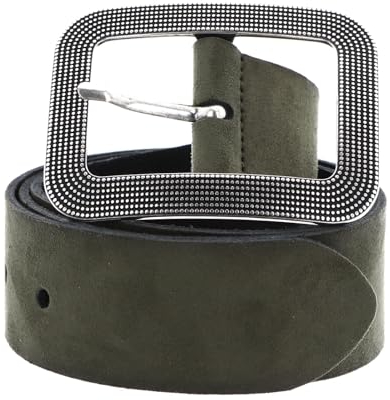 Vanzetti Classics 40mm Suede Belt W85 Olive