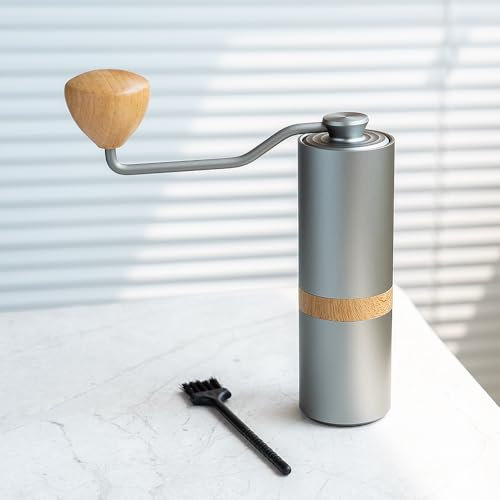 i Cafilas Automatic Pour Over Coffee Maker, Cute Compact Size 10oz, Stylish Portable Drip Coffee Maker with Reusable Filter for Home or Office, Traveling, Hotel, Business Trip (siliver)