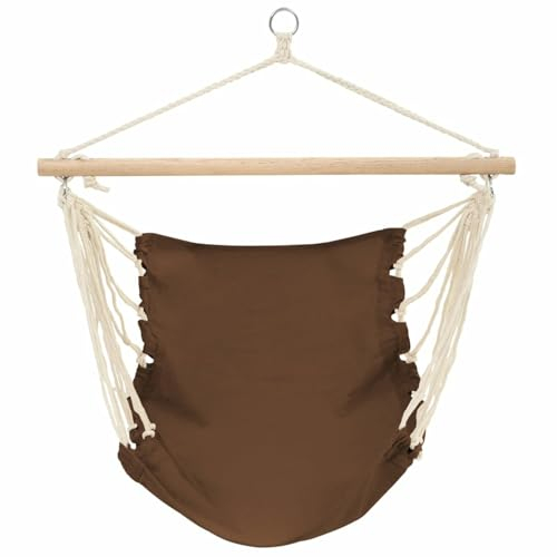 Hängesessel, CIADAZ Garten Möbel, Hängesessel Outdoor, Jugendzimmer, Hängestuhl, Hanging Chair, Liebesschaukeln, Hängeschaukel Outdoor, 100 x 80 cm braun