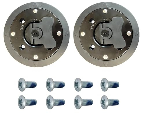 1 Paar schnell austauschbare Snowboardbindungs-Montageplatte, Durchmesser 98,5 mm, Disc Strap-In Technine mit Befestigungsschrauben
