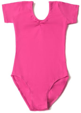 ROYAL SMEELA Body Ginnastica Artistica Bambina Ginnastica Leotards Balletto Body Danza Classica Manica Corta Balletto Leotard body da danza Ragazze Rosa Nero da 3 a 11 Anni body per danza classica