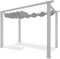 Kanduo Bâche de pergola rétractable Auvent rétractable de couverture de pergola for terrasse et jardin, tailles personnalisées disponibles, le prix ci-dessus est for 1 mètre carré Auvent rétractable à