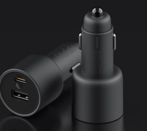 Xiaomi Charger 67W Car USB-A + Type C - Cargador Coche Carga Rapida con USB Tipo C | Cargador de Móvil Universal 67W | Cargador para Mechero Coche | Color Negro