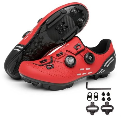 Meiju Mateju Moutntain Fahrradschuhe Herren Damen MTB Schuhe SPD Mountainbike Schuhe Unisex Atmungsaktive MTB Schuhe Radschuhe