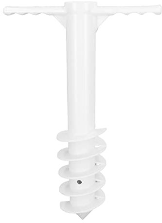 Haofy Ancre de Sable pour Parasol de Plage, Support de Parasol de Plage avec 5 Vis en Spirale pour L'extérieur, 9,4x15 Pouces
