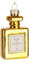 BRUBAKER Parfum Home De Cologne - Handbemalte Weihnachtskugel aus Glas - 10 cm Baumkugel Gold - Luxus Dekoration für Damen und Herren - Mundgeblasener Christbaumschmuck - Deko Anhänger