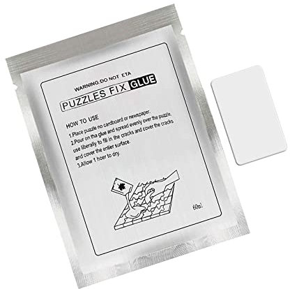 Jigsaw Puzzle Glue with Applicator Clear Conserve for Artwork Display