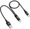 YANBORONSN Cable USB C OTG para tarjeta de sonido, conector USB C con conector USB A, adaptador de corriente para tarjetas de sonido, transmisión en vivo, grabación, karaoke (1,5 m)
