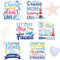 Large Cruise Door Decorations Magnetic - Eiapadeor 6 PCS Sea Navigation Cruise Door Magnets Cruise Ship Door Decorations Magnetic Stickers for Carnival Cabin Party Fridge Cruising Essentials