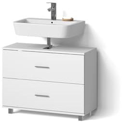 Livinity Waschbeckenunterschrank Eisak, Weiß, 80 x 60.8 cm