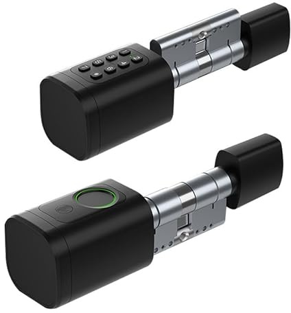 Cylindre Électronique de Serrure Connectée à Codes, RFID & Smartphone