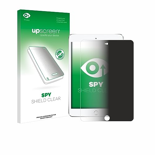 upscreen Anti-Spy Blickschutzfolie für Apple iPad Mini 4 2015 Made in Germany, Privacy Screen Displayschutz-Folie [Sichtschutz, Blaulichtfilter]