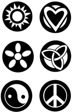 Efco – Stempel klar Symbole Freiheit A7/74 x 105 mm 6 Teile Transparent, 11 x 8 x 2 cm