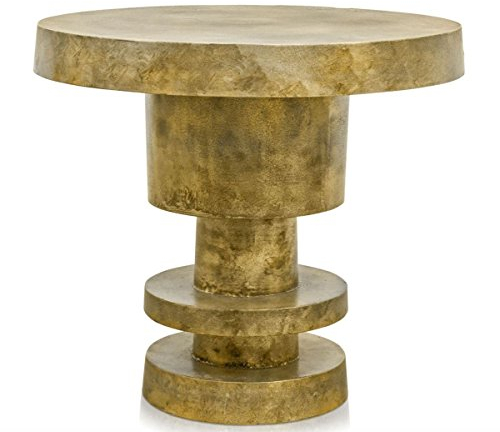Casa Padrino Beistelltisch Antik Gold 51,5 x H. 47,5 cm - Wohnzimmertisch