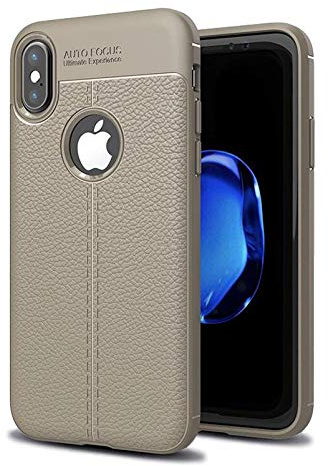 Schutzhülle für Apple iPhone XS Max Cover 6.5 Zoll Dünn Case Tasche Outdoor Handyhülle aus TPU Stoßfest Extra Schutz Robust Grau