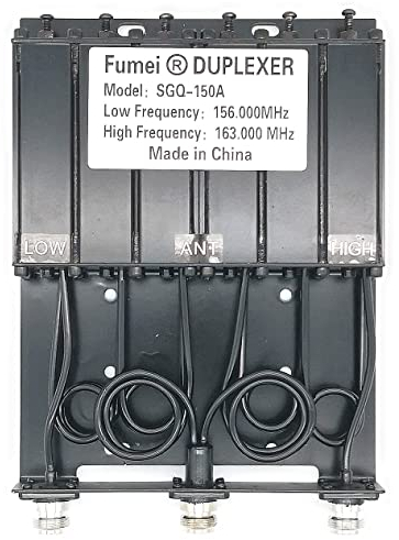 Fumei VHF 136-174MHz 30W Duplexer for Radio Repeater Tuned Low Frequency 156MHz & High Frequency 163MHz & N Female connectors
