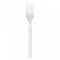 Natural Bibo Forchette Bianco Bioplastica, 50pz
