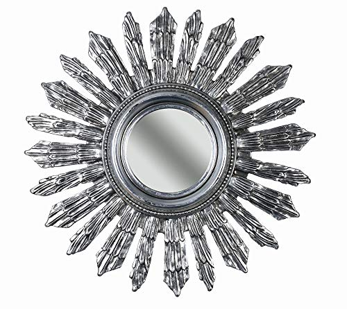 Sonnenspiegel Antik Silber Spiegel 70cm Hängespiegel Wandspiegel Deko Sonne cat234 Palazzo Exklusiv
