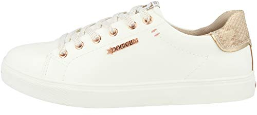Dockers by Gerli, Scarpe da Ginnastica Donna, Bianco Oro Rosa 44MA201 618592, 37 EU
