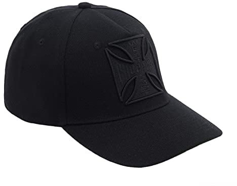 WEST COAST CHOPPERS - WCC Tone to Tone Cross Roundbill Snapback Cap - Schwarz Farbe Schwarz, Größe One Size