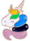 Zonster Regenbogen Einhorn Glitter Emaille Revers Pin Neuheit Cartoon Horse Brosche Für Frauen Mädchen