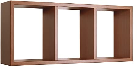 MODULARREDO | TRISTANO Mensola da Muro, Libreria Sospesa, Libreria da Parete, Scaffale da Parete, Ciliegio, 70x30 p15.5 cm - Made in Italy