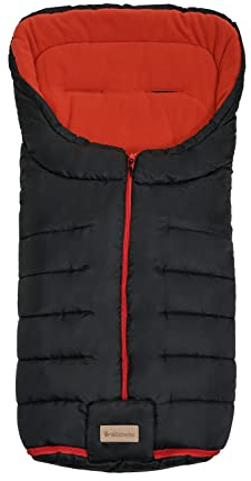 Altabebe AL2201-14 Winterfußsack Active Kollektion für Kinderwagen, schwarz- rot