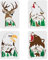 FINGERINSPIRE 4 Stück Waldtiere Schablonen Set 29,7x21cm Wolf Zeichnungsschablonen zum Malen Bären Malschablone Hirsch Zeichnungsschablone DIY Wiederverwendbare Dekorations Tierschablone