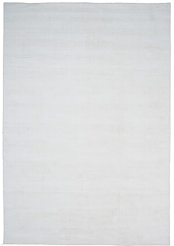 Consilio Concept 160 x 230 Teppich Wohnzimmer Elfenbein Seidenglanz luxuriöse Viskose moderner Wohnzimmerteppich weich Luxus Soft Zertifiziert Made in Germany Design Manufaktur Markenteppich Oeko TEX