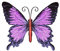 Lioaeust Large Metal Butterfly Purple Wall Art Decor, 23*27.5*1cm, Perfect for Bedroom, Living Room, Kids Room, Outdoor Garden Patio Sheds Walls Fence